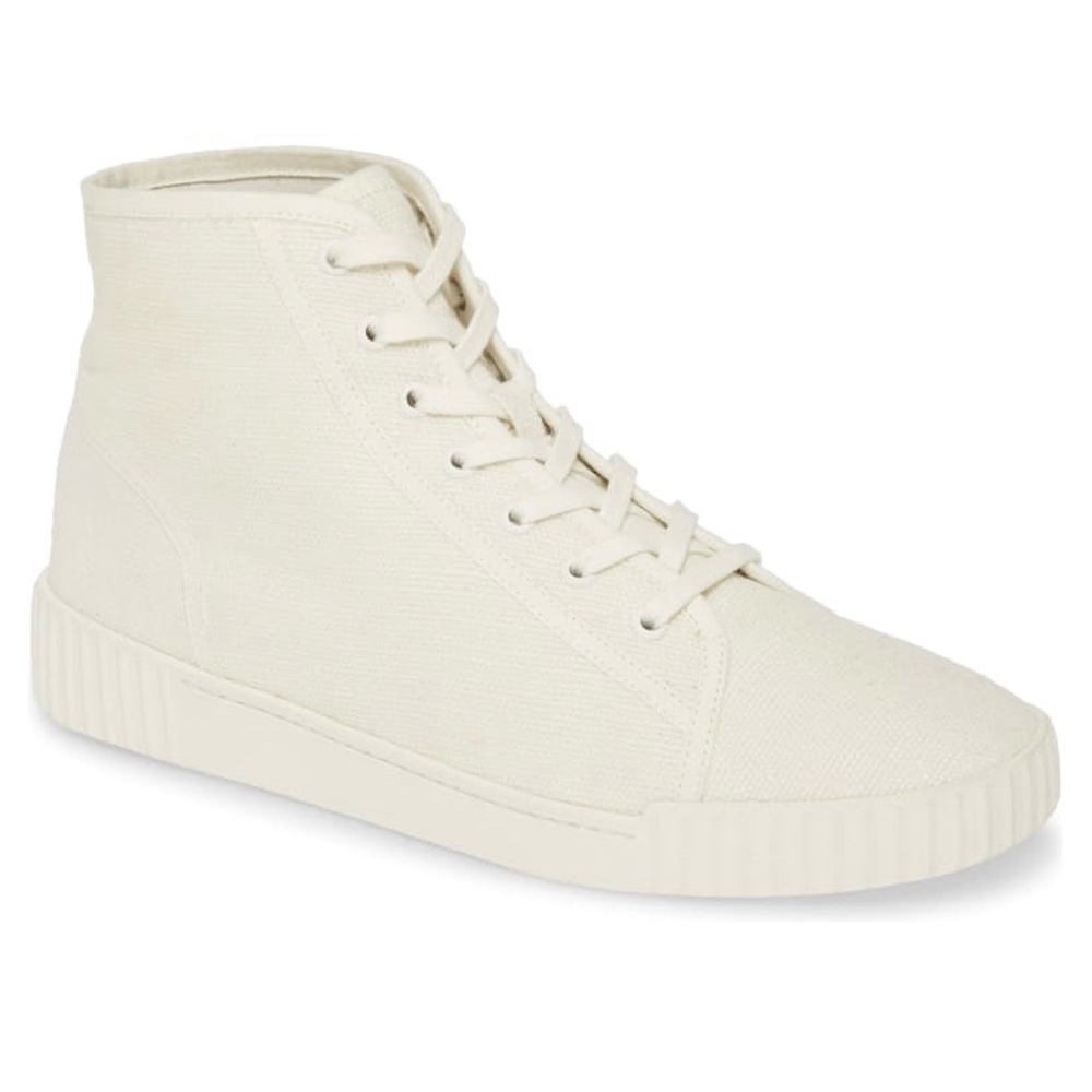 🌿 White Vince Canvas High Tops